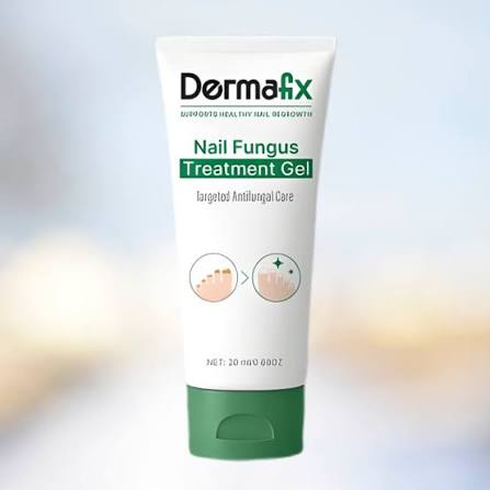 DermaFix Nagelgel Tube auf hellem Hintergrund